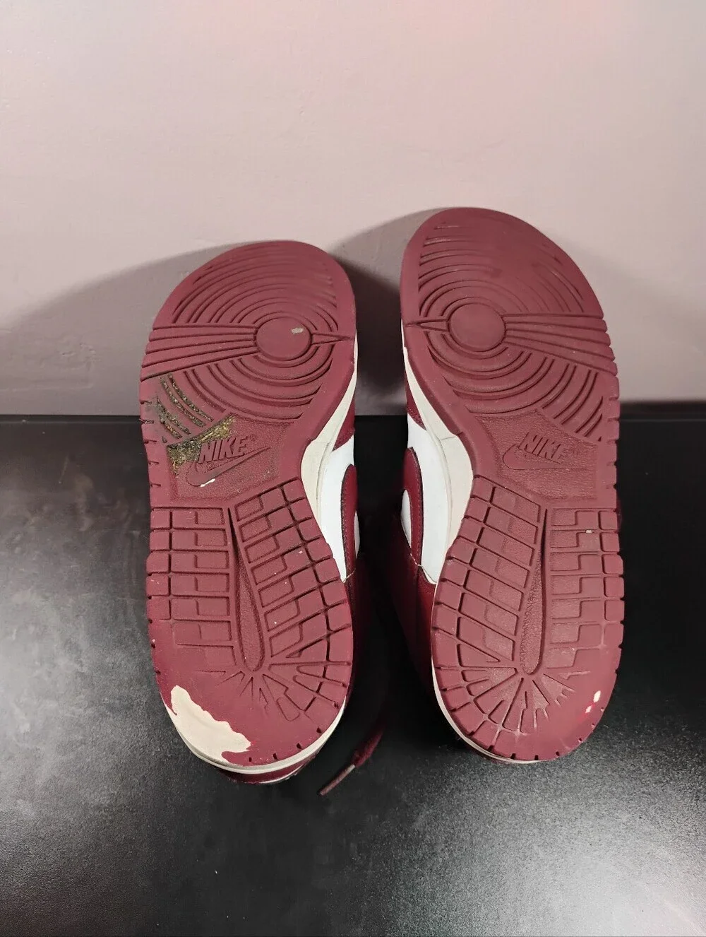 Nike Dunk Low Redwood GS 7Y White Gym Red FB9109‑115 – As‑Is